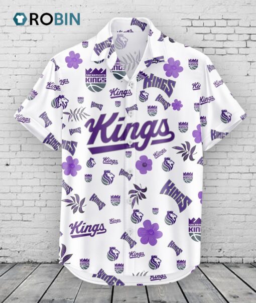 Sacramento Kings Hawaiian Shirt Tropical Beach
