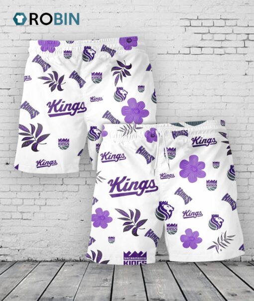 Sacramento Kings Hawaiian Shorts Tropical Beach