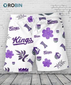 Sacramento Kings Hawaiian Shorts Tropical Beach