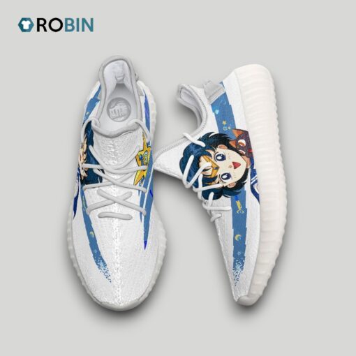 Sailor Mercury Shoes Custom Sailor Moon Anime YZ Boost Sneakers