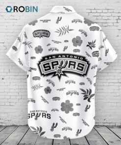 San Antonio Spurs Hawaiian Shirt Tropical Beach