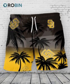 San Diego Padres Hawaiian Shorts Coconut Tree