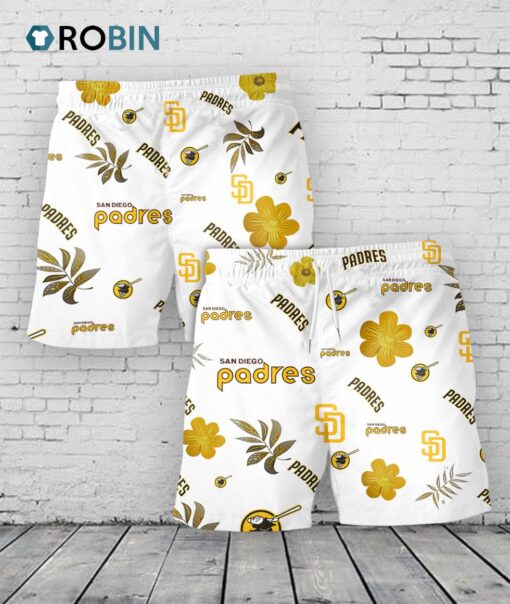San Diego Padres Hawaiian Shorts Tropical Beach