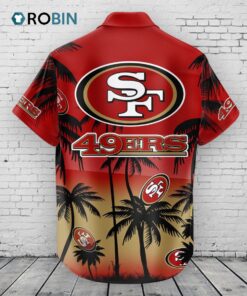San Francisco 49ers Hawaiian Shirt Coconut Tree