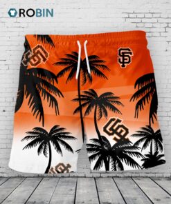 San Francisco Giants Hawaiian Shorts Coconut Tree