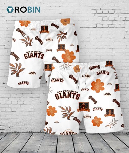 San Francisco Giants Hawaiian Shorts Tropical Beach