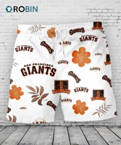 San Francisco Giants Hawaiian Shorts Tropical Beach