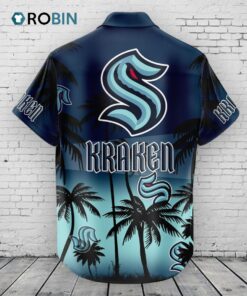 Seattle Kraken Hawaiian Shirt Coconut Tree Seattle Kraken Hawaiian Shirt Coconut Tree