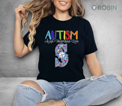 Seattle Mariners Autism Accept Understand Love Shirt