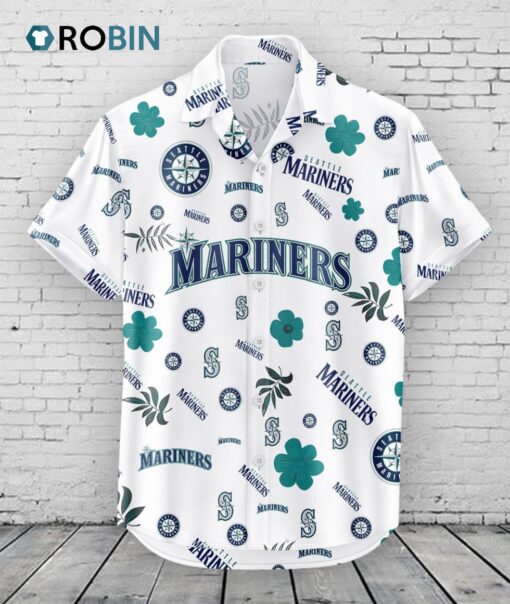 Seattle Mariners Hawaiian Shirt Tropical Beach