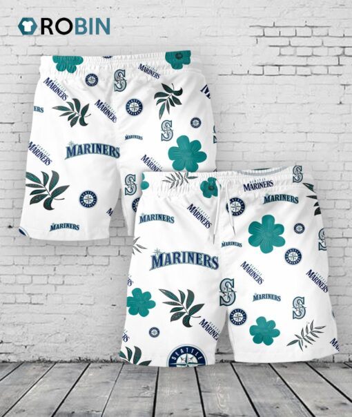 Seattle Mariners Hawaiian Shorts Tropical Beach