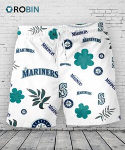 Seattle Mariners Hawaiian Shorts Tropical Beach