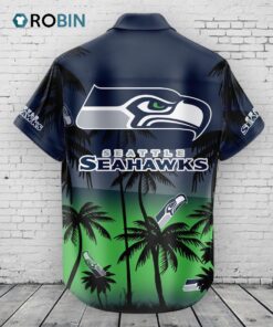 Seattle Seahawks Hawaiian Shirt Coconut Tree