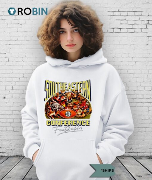 Sec South Eastern Conference Football Mascot Shirt