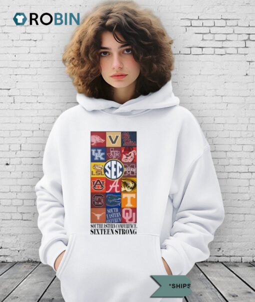 Sec South Eastern Conference Sixteen Strong Eras Tour Shirt