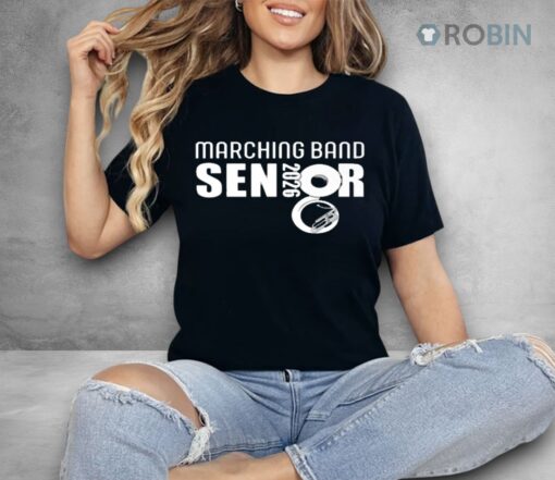 Senior Sousaphone Class Of 2026 Marching Band Tuba Shirt