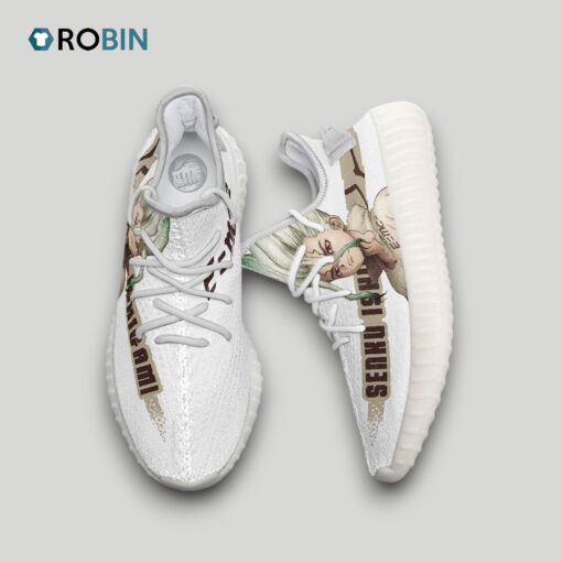Senku Ishigami Shoes Custom Dr Stone Anime YZ Boost Sneakers