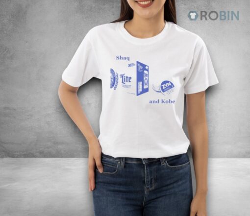 Shaq Miller Lite And Kobe Shirt