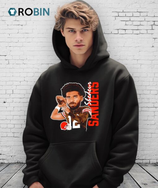 Shedeur Sanders Player Cleveland Browns Football Portrait Shirt