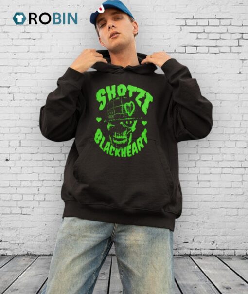Shotzi Blackheart Skull Green Shirt