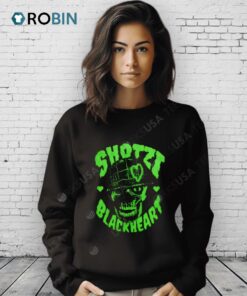 Shotzi Blackheart Skull Green Shirt