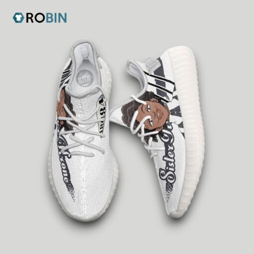 Sister Krone Shoes Custom Promised Neverland Anime YZ Boost Sneakers