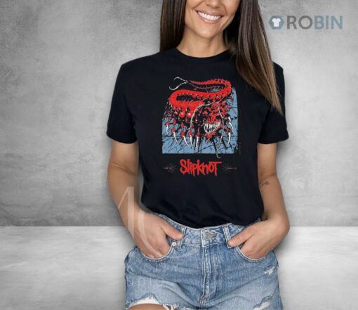Slipknot At Ferrara Music Festival In Ferrara Italy On June 17 2025 With Red Venomous Skull Centipede Shirt