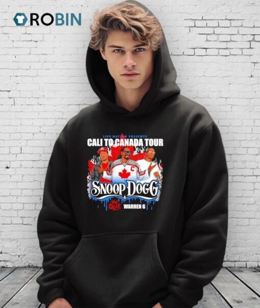 Snoop Dogg Cali To Canada Tour 2025 Shirt