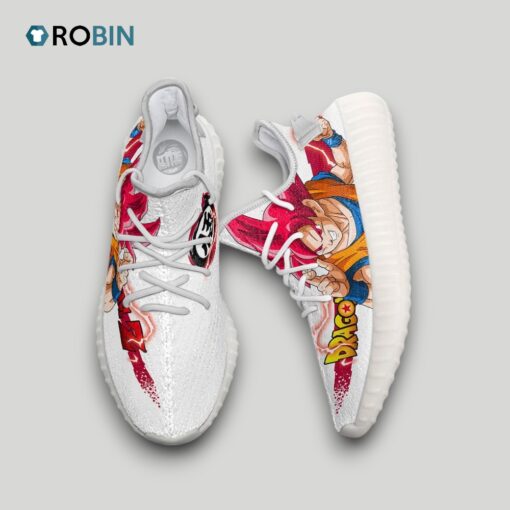 Son Goku Super Saiyan God Shoes Custom Dragon Ball Anime YZ Boost Sneakers