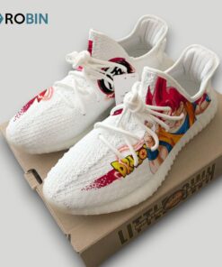 Son Goku Super Saiyan God Shoes Custom Dragon Ball Anime YZ Boost Sneakers