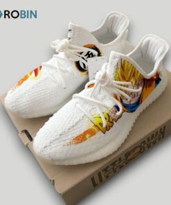 Son Goku Super Saiyan Shoes Custom Dragon Ball Anime YZ Boost Sneakers Son Goku Super Saiyan Shoes Custom Dragon Ball Anime YZ Boost Sneakers