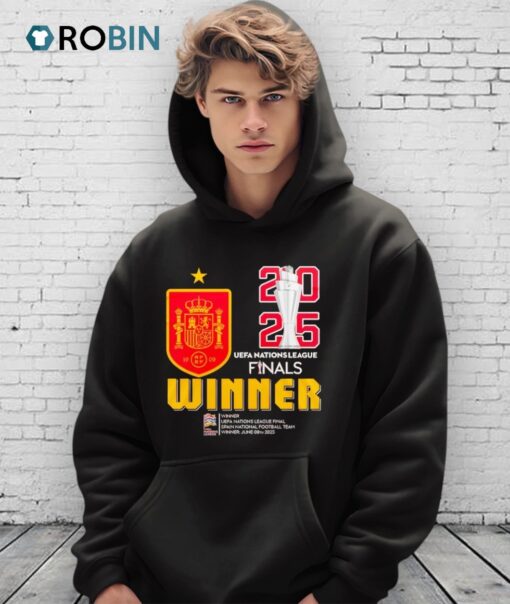Spain 2025 Uefa Nations League Finals Winners Trophy Shirt