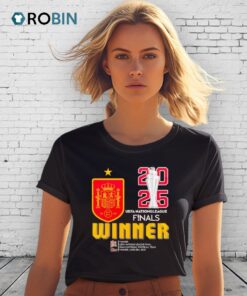 Spain 2025 Uefa Nations League Finals Winners Trophy Shirt