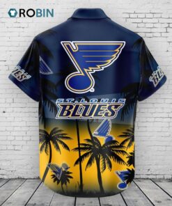 St. Louis Blues Hawaiian Shirt Coconut Tree