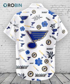 St. Louis Blues Hawaiian Shirt Tropical Beach