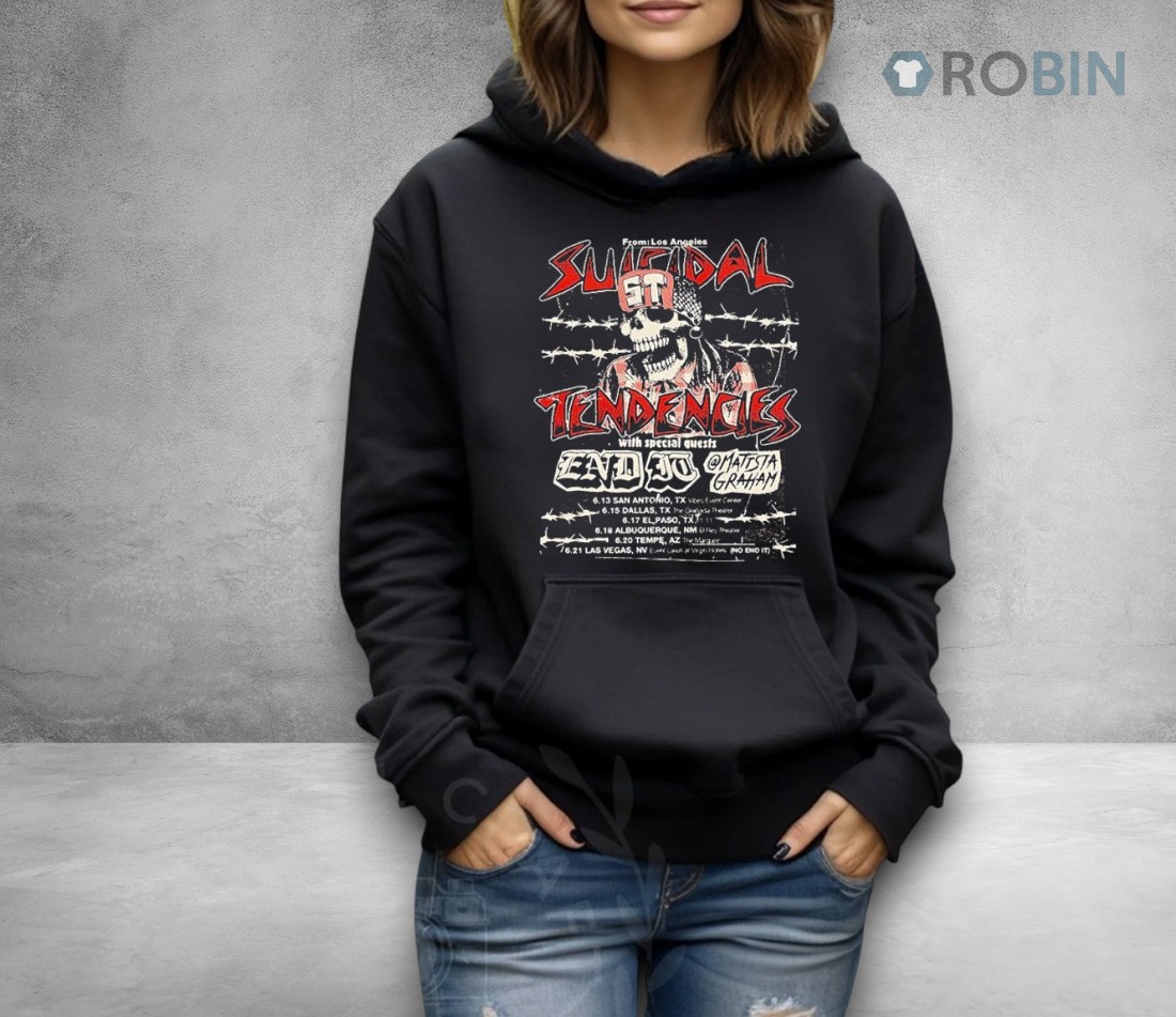 Suicidal Tendencies Live Tour 2025 For Usa Tour Grunge Punk Style Skeleton St Cap With Barbed Wire Background Shirt Suicidal Tendencies Live Tour 2025 For Usa Tour Grunge Punk Style Skeleton St Cap With Barbed Wire Background Shirt