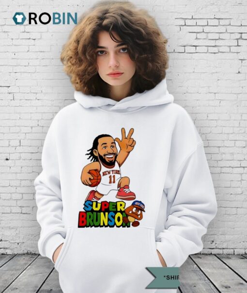 Super Brunson New York Knicks Basketball Cartoon Shirt