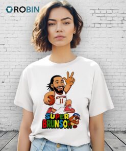 Super Brunson New York Knicks Basketball Cartoon Shirt Super Brunson New York Knicks Basketball Cartoon Shirt