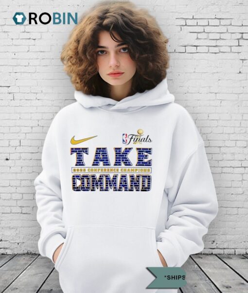 Take Command Nike Indiana Pacers 2025 Nba Finals Conference Champions Shirt