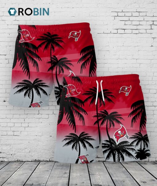Tampa Bay Buccaneers Hawaiian Shorts Coconut Tree