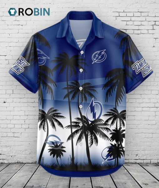 Tampa Bay Lightning Hawaiian Shirt Coconut Tree