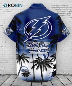 Tampa Bay Lightning Hawaiian Shirt Coconut Tree