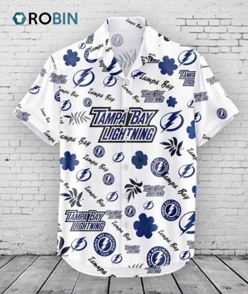 Tampa Bay Lightning Hawaiian Shirt Tropical Beach