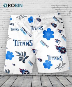 Tennessee Titans Hawaiian Shorts Tropical Beach Tennessee Titans Hawaiian Shorts Tropical Beach