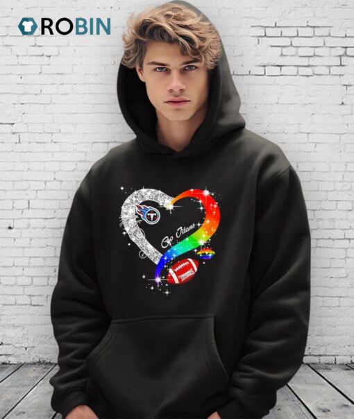 Tennessee Titans Heart Lgbt Pride Month 2025 Shirt