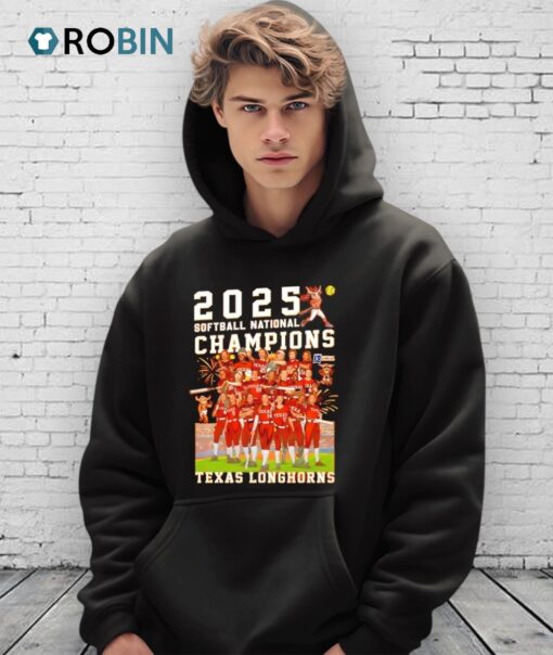 Texas Longhorns 2025 Softball National Champions Graphic Shirt