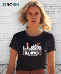 Texas Longhorns Skyline Name 2025 Softball National Champions Shirt