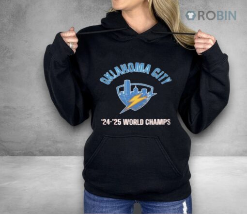 Thunder Champs 2025 Okc Basketball World Shirt