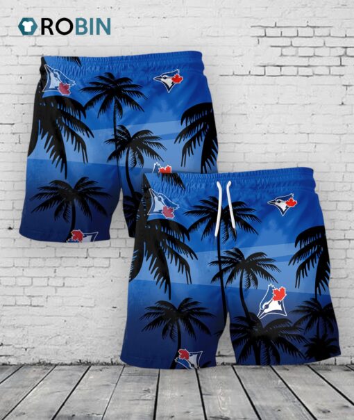 Toronto Blue Jays Hawaiian Shorts Coconut Tree
