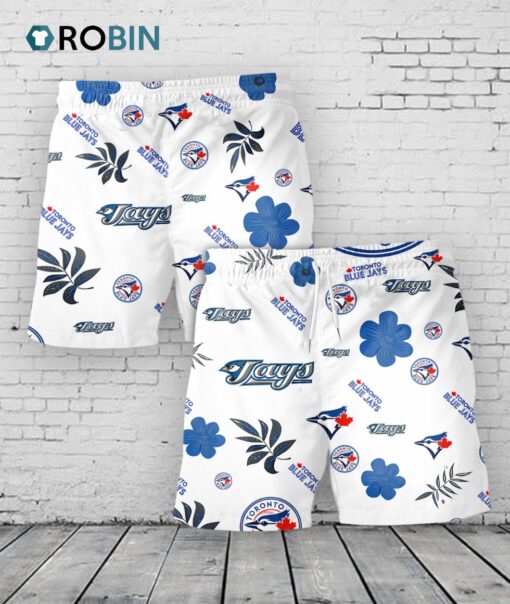 Toronto Blue Jays Hawaiian Shorts Tropical Beach